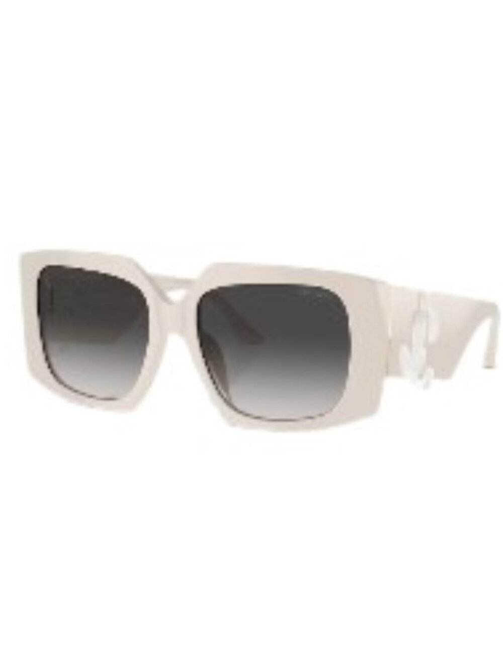 NEW JIMMY CHOO JC5006U 50088G Sunglasses White / Gradient Grey Lens 55mm Women’s